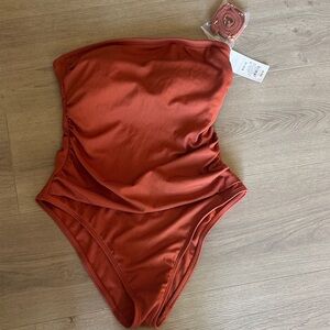 Shade & Shore Terracotta One-Piece Swimsuit